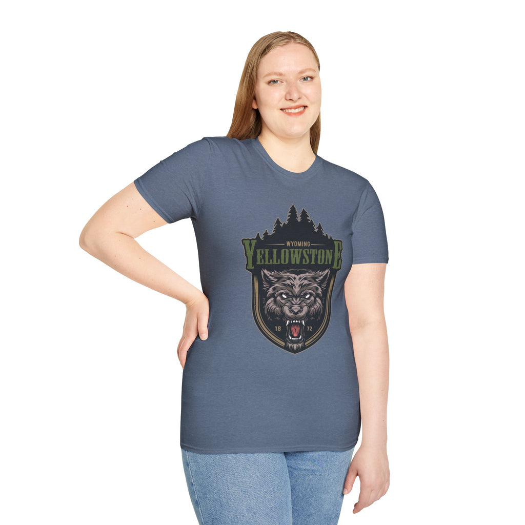 Yellowstone Wolf Adventure T-Shirt - Gildan Classic Unisex Tee