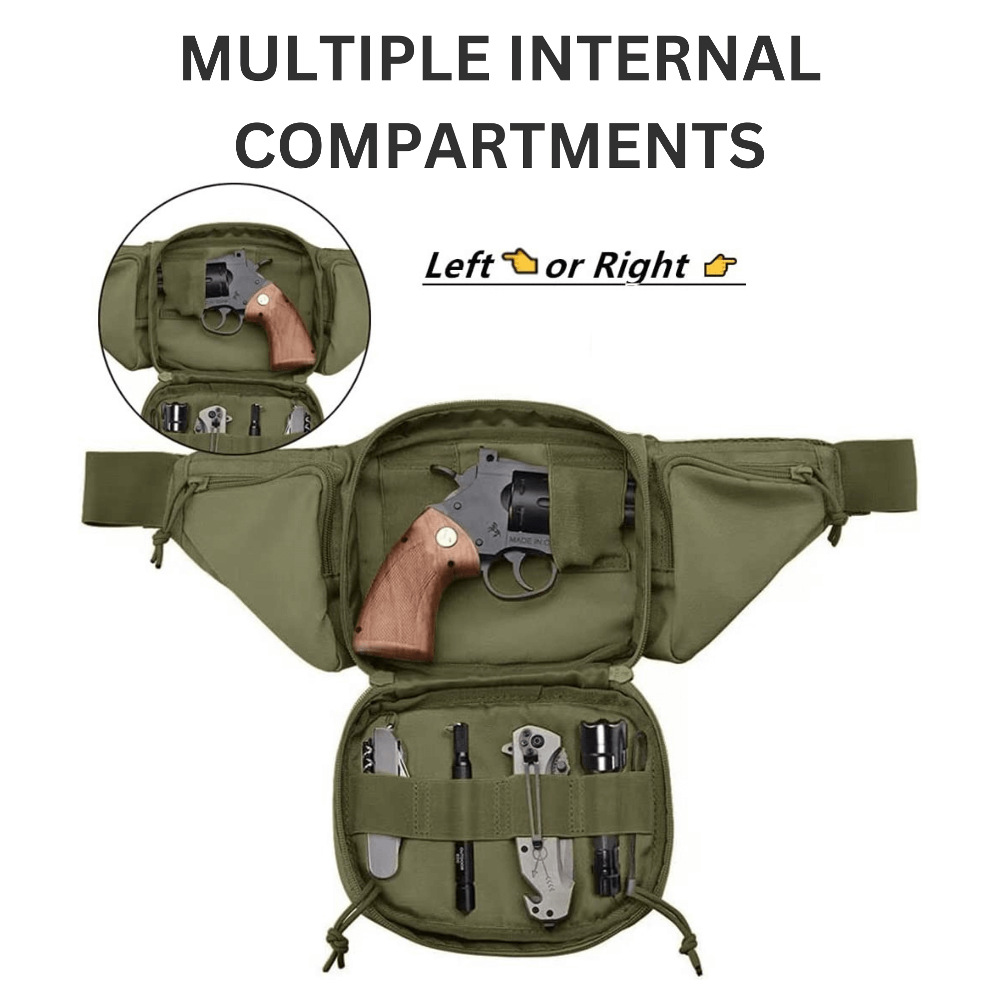 JupiterGear Tactical Military Fanny Pack Waist Bag & MOLLE EDC Pouch