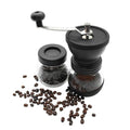 Coffee Bean Grinder - Manual Hand Stainless Ceramic Burr Core Glass