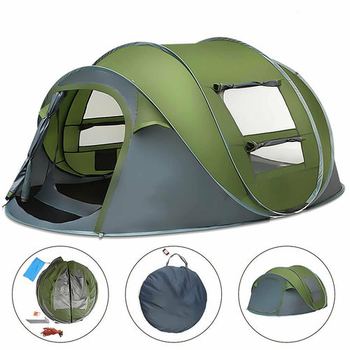 Large Capacity 4 to 5 Persons Automatic Pop Up Camping Tent – Buck Ridge  Outdoor